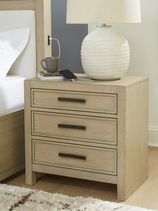 Cassel Furniture Outlet - Ashley Furniture - Calmoro Bedroom - Three Drawer Night Stand - B602-93