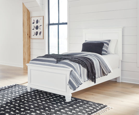 Cassel Furniture Outlet - Ashley Furniture - Fortman Bedroom - Twin Panel Storage Bed / White - B680B24