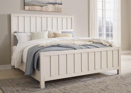 Cassel Furniture Outlet - Ashley Furniture - Shaybrock Bedroom - Queen Panel Bed / Antique White - B683B2