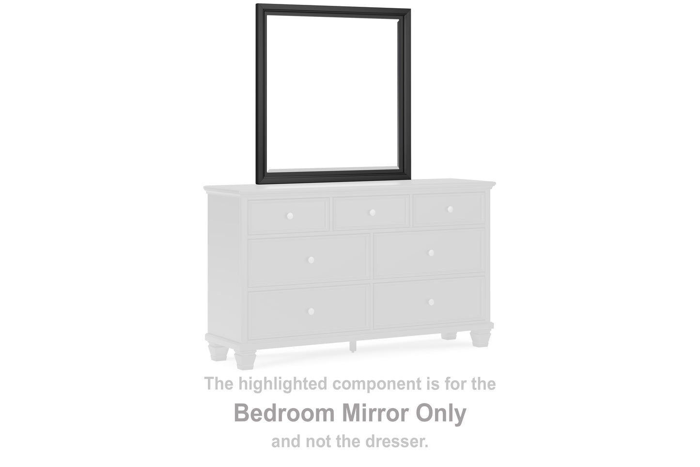 Cassel Furniture Outlet - Ashley Furniture - Lanolee Bedroom - Bedroom Mirror / Black - B687-36