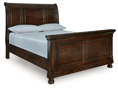 Cassel Furniture Outlet - Ashley Furniture - Porter Bedroom - Queen Sleigh Bed / Rustic Brown - B697B48