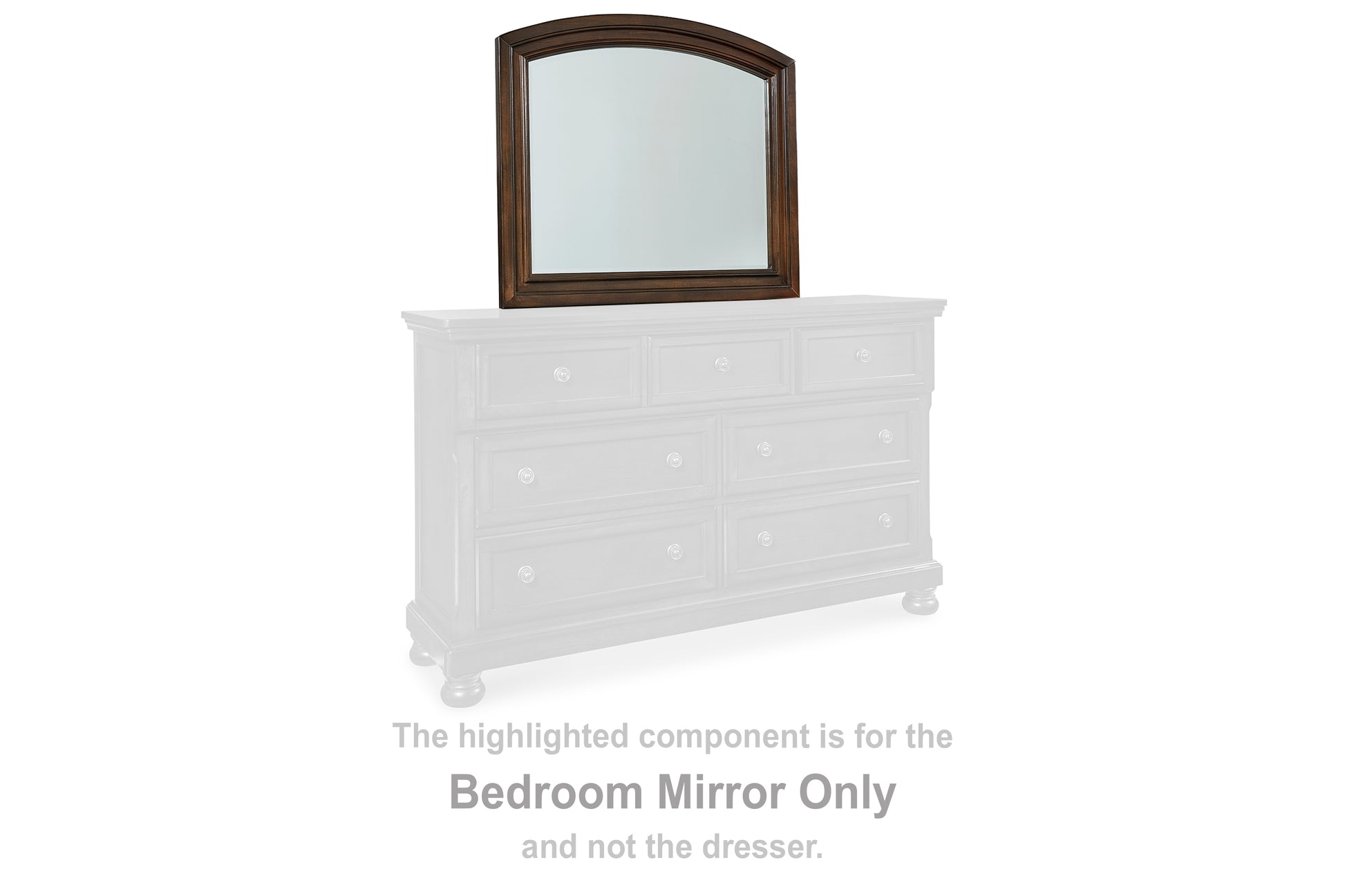 Cassel Furniture Outlet - Ashley Furniture - Porter Bedroom - Bedroom Mirror / Rustic Brown - B697-36