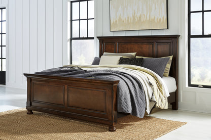 Cassel Furniture Outlet - Ashley Furniture - Porter Bedroom - California King Panel Bed / Rustic Brown - B697B12