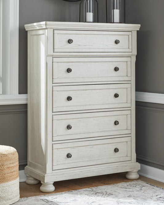 Cassel Furniture Outlet - Ashley Furniture - Robbinsdale Bedroom - Queen Sleigh Bed / Antique White - B742B23