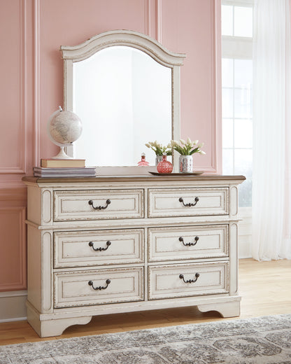Cassel Furniture Outlet - Ashley Furniture - Realyn Bedroom - Dresser and Mirror / Chipped White - B743B12