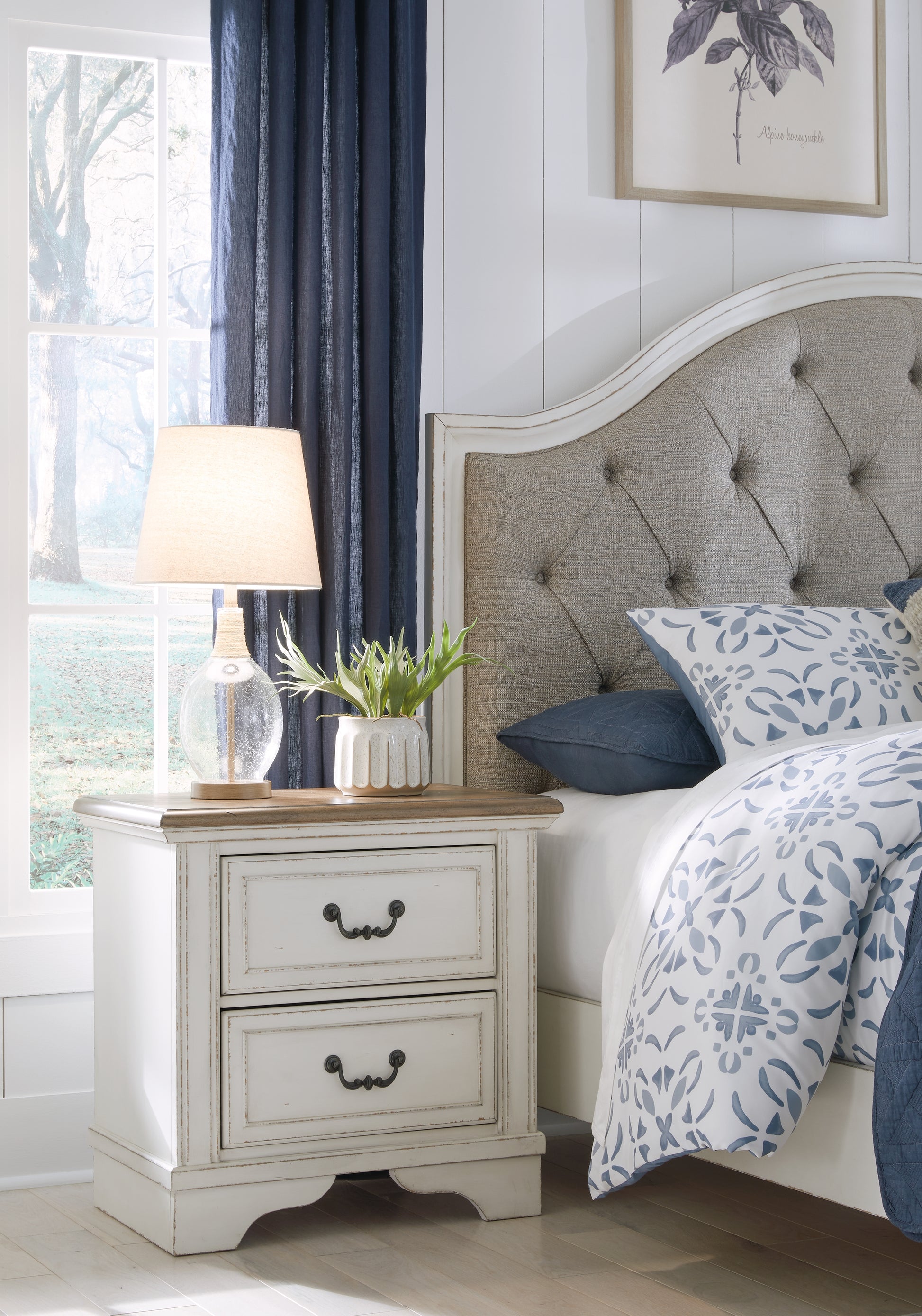 Cassel Furniture Outlet - Ashley Furniture - Blendon Bedroom - Two Drawer Night Stand / Two-tone - B747-92