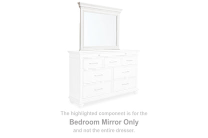 Cassel Furniture Outlet - Ashley Furniture - Kanwyn Bedroom - Bedroom Mirror / Whitewash - B777-36