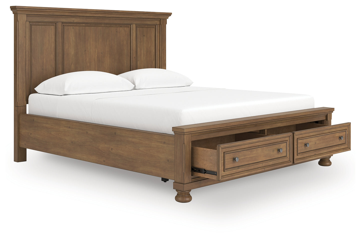 Cassel Furniture Outlet - Ashley Furniture - Feddinger Bedroom - California King Panel Storage Bed / Medium Brown - PCB779B13