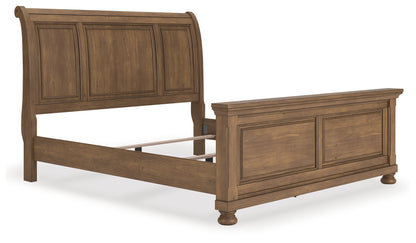 Cassel Furniture Outlet - Ashley Furniture - Feddinger Bedroom - King Sleigh Bed / Medium Brown - PCB779B15