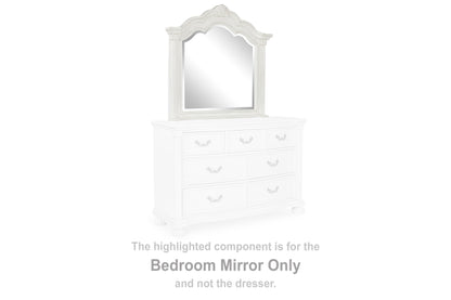 Cassel Furniture Outlet - Ashley Furniture - Montelaine Bedroom - Bedroom Mirror / Antique White - B795-36