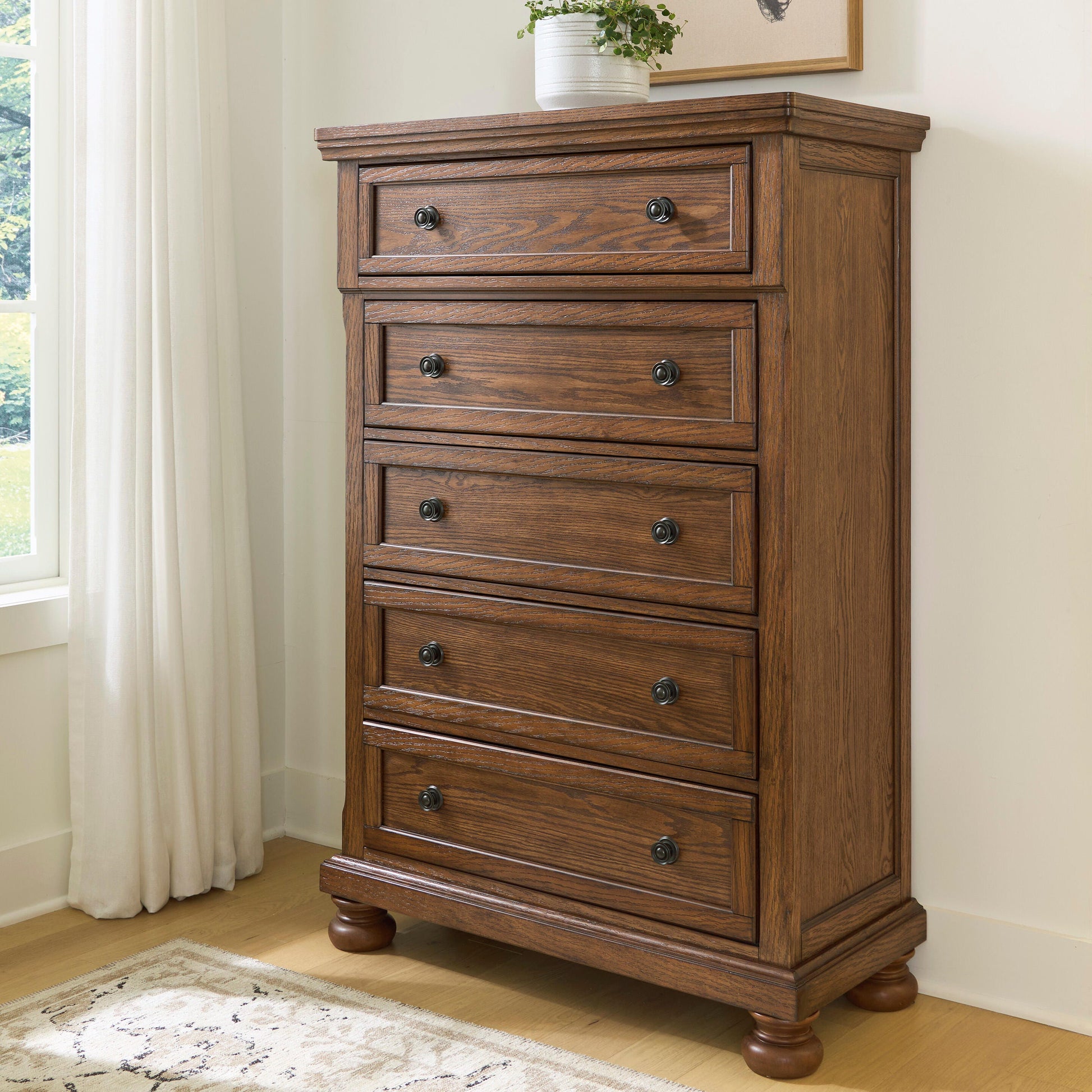 Cassel Furniture Outlet - Ashley Furniture - Zackaryn Bedroom - Five Drawer Chest - PCB807-46