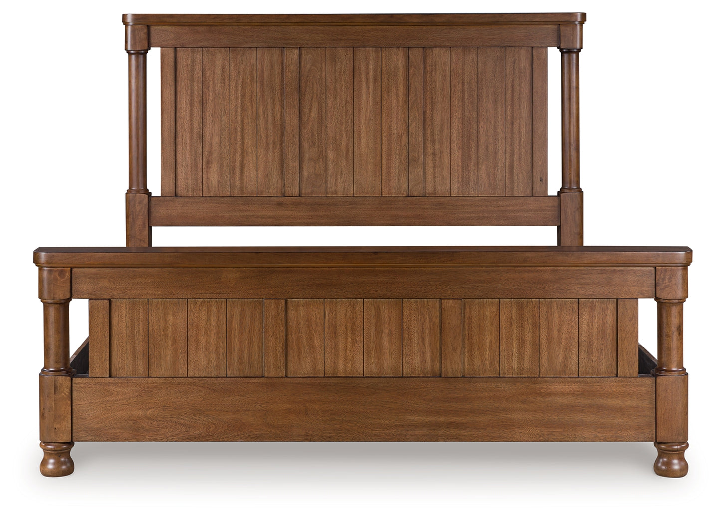 Cassel Furniture Outlet - Ashley Furniture - Rowlenstown Bedroom - California King Poster Bed / Brown - PCB824B5