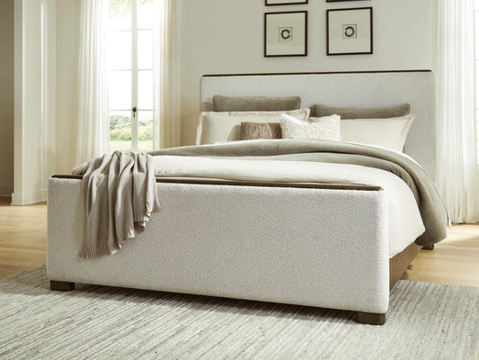 Cassel Furniture Outlet - Ashley Furniture - Radkin Bedroom - King Upholstered Panel Bed - PCB843B4