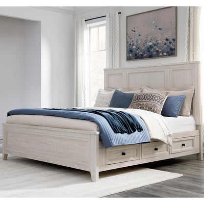 Cassel Furniture Outlet - Ashley Furniture - Darbonton Bedroom - California King Panel Storage Bed - PCB853B5