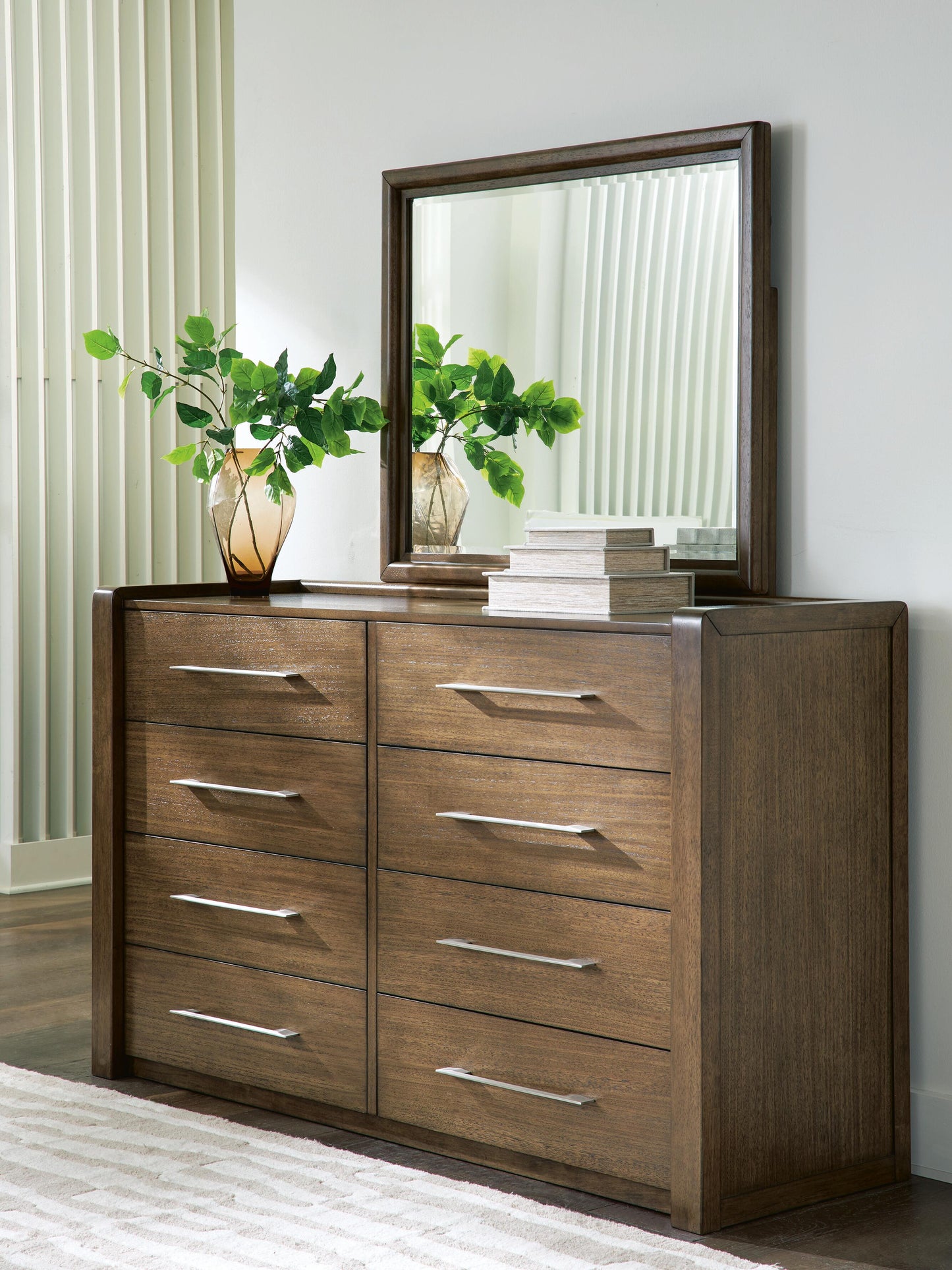Cassel Furniture Outlet - Ashley Furniture - Marxmore Bedroom - Dresser and Mirror / Brown - B863B1