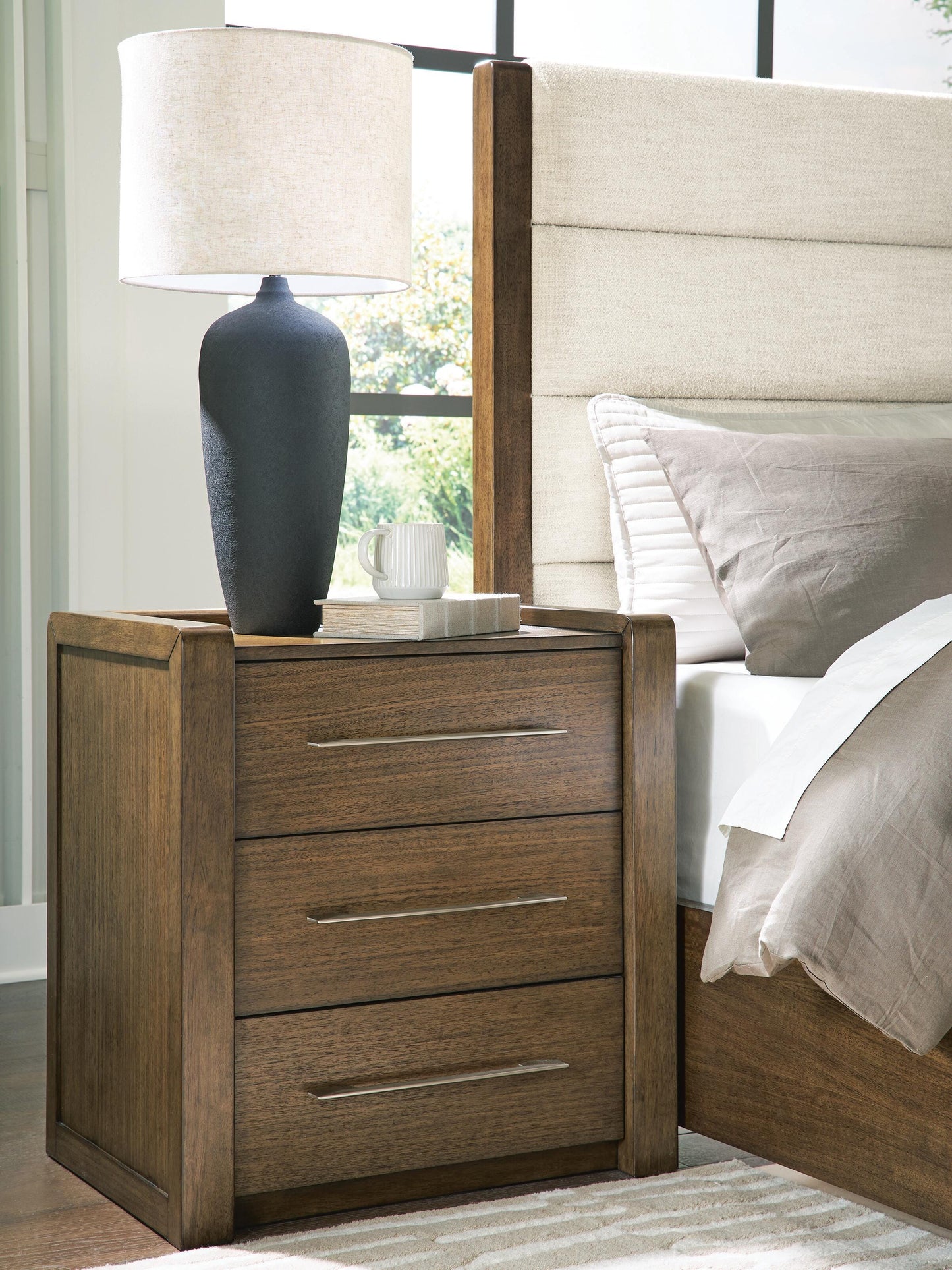 Cassel Furniture Outlet - Ashley Furniture - Marxmore Bedroom - Three Drawer Night Stand / Brown - B863-93
