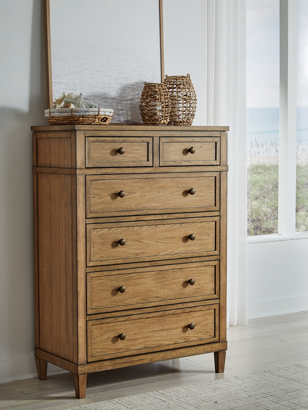 Cassel Furniture Outlet - Ashley Furniture - Sharlance Bedroom - Six Drawer Chest / Brown - B895-46