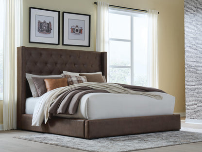 Cassel Furniture Outlet - Ashley Furniture - Lavernty Bedroom - Queen Upholstered Storage Bed - PCB9002B1