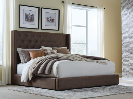 Cassel Furniture Outlet - Ashley Furniture - Lavernty Bedroom - Queen Upholstered Storage Bed - PCB9002B1
