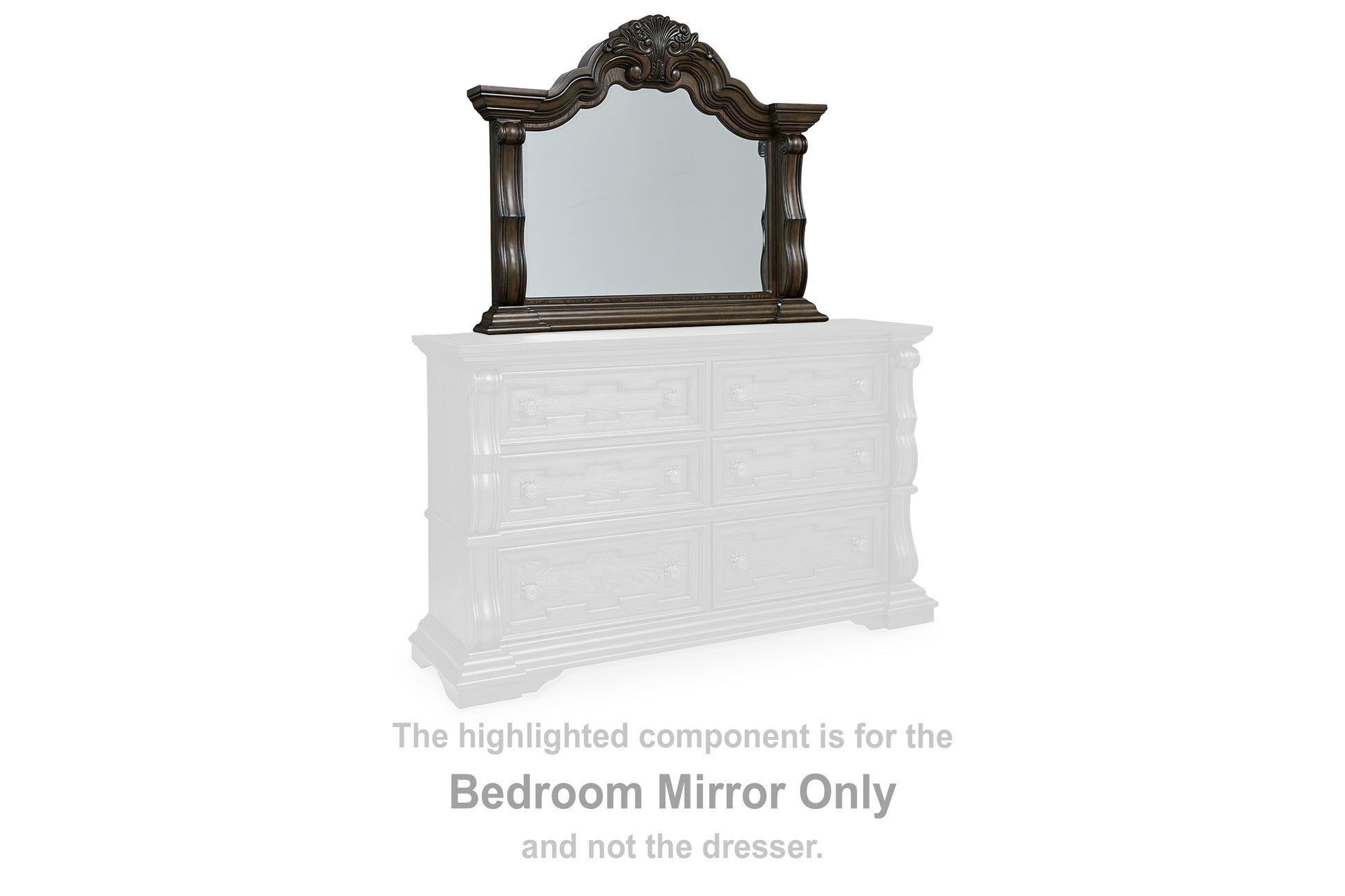 Cassel Furniture Outlet - Ashley Furniture - Maylee Bedroom - Bedroom Mirror / Dark Brown - B947-36