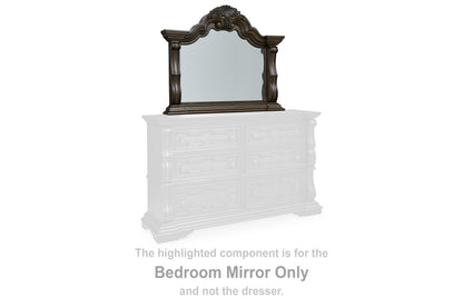 Cassel Furniture Outlet - Ashley Furniture - Maylee Bedroom - Bedroom Mirror / Dark Brown - B947-36