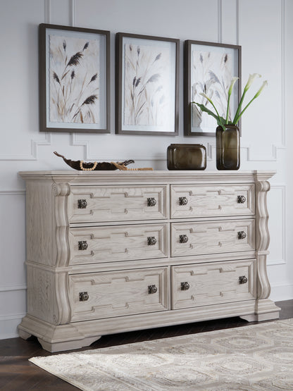 Cassel Furniture Outlet - Ashley Furniture - Bruchandi Bedroom - Dresser / Antique White - PCB948-31
