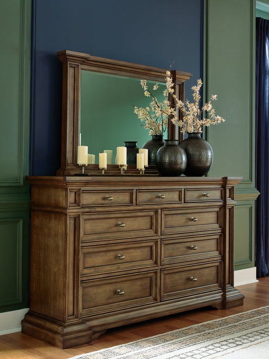 Cassel Furniture Outlet - Ashley Furniture - Frantanna Bedroom - Dresser and Mirror / Brown - PCB949B1