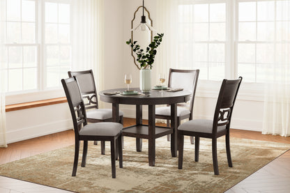 Cassel Furniture Outlet - Ashley Furniture - Langwest Dining Room - Dining Room Table Set (5/CN) / Brown - D422-225