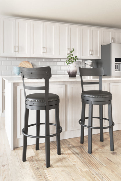 Cassel Furniture Outlet - Ashley Furniture - Valebeck Dining Room - Bar Height Bar Stool (Set of 2) / Multi - D546-630X2