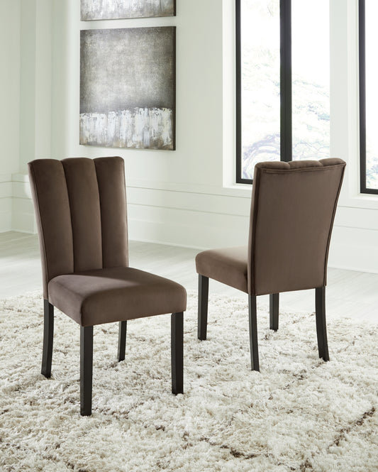 Cassel Furniture Outlet - Ashley Furniture - Jeshina Dining Chair (Set of 2) - Dining Chair (Set of 2) / Mocha - PCD581-01X2