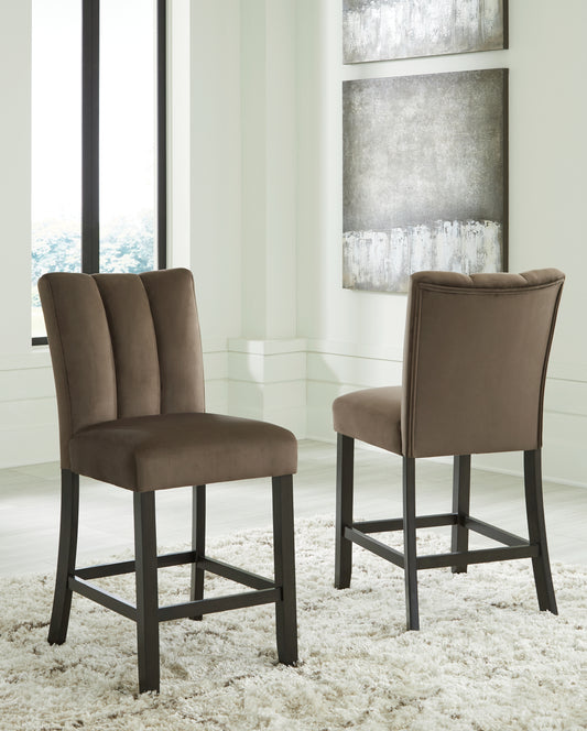 Cassel Furniture Outlet - Ashley Furniture - Jeshina Counter Height Barstool (Set of 2) - Counter Height Barstool (Set of 2) / Mocha - PCD581-124X2