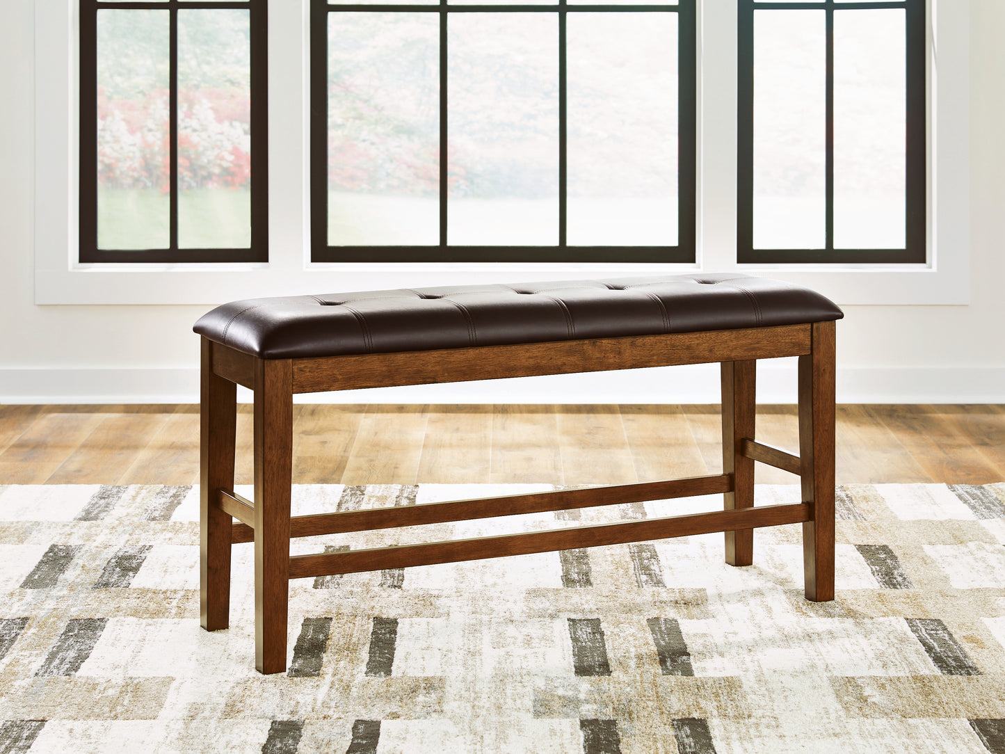 Cassel Furniture Outlet - Ashley Furniture - Ralene Dining Room - DBL Counter UPH Bench (1/CN) / Medium Brown - D594-09