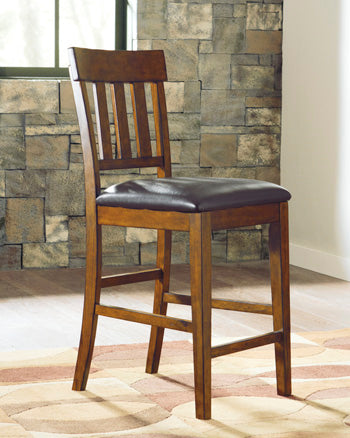 Cassel Furniture Outlet - Ashley Furniture - Ralene Dining Room - Counter Height Bar Stool (Set of 2) / Medium Brown - D594-124X2