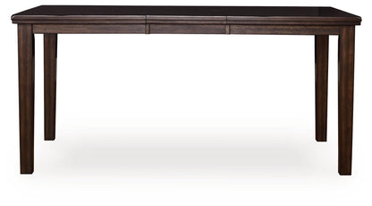 Cassel Furniture Outlet - Ashley Furniture - Haddigan Dining Room - DRM Counter Butterfly EXT TBL / Dark Brown - D596-32