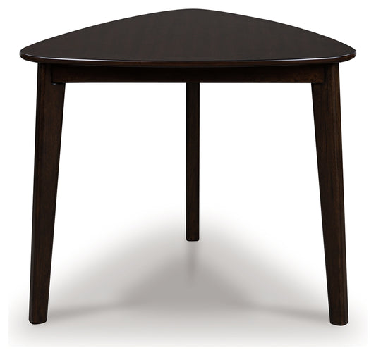 Cassel Furniture Outlet - Ashley Furniture - Mallenette Dining Table - Triangle Dining Room Table / Merlot - PCD607-16