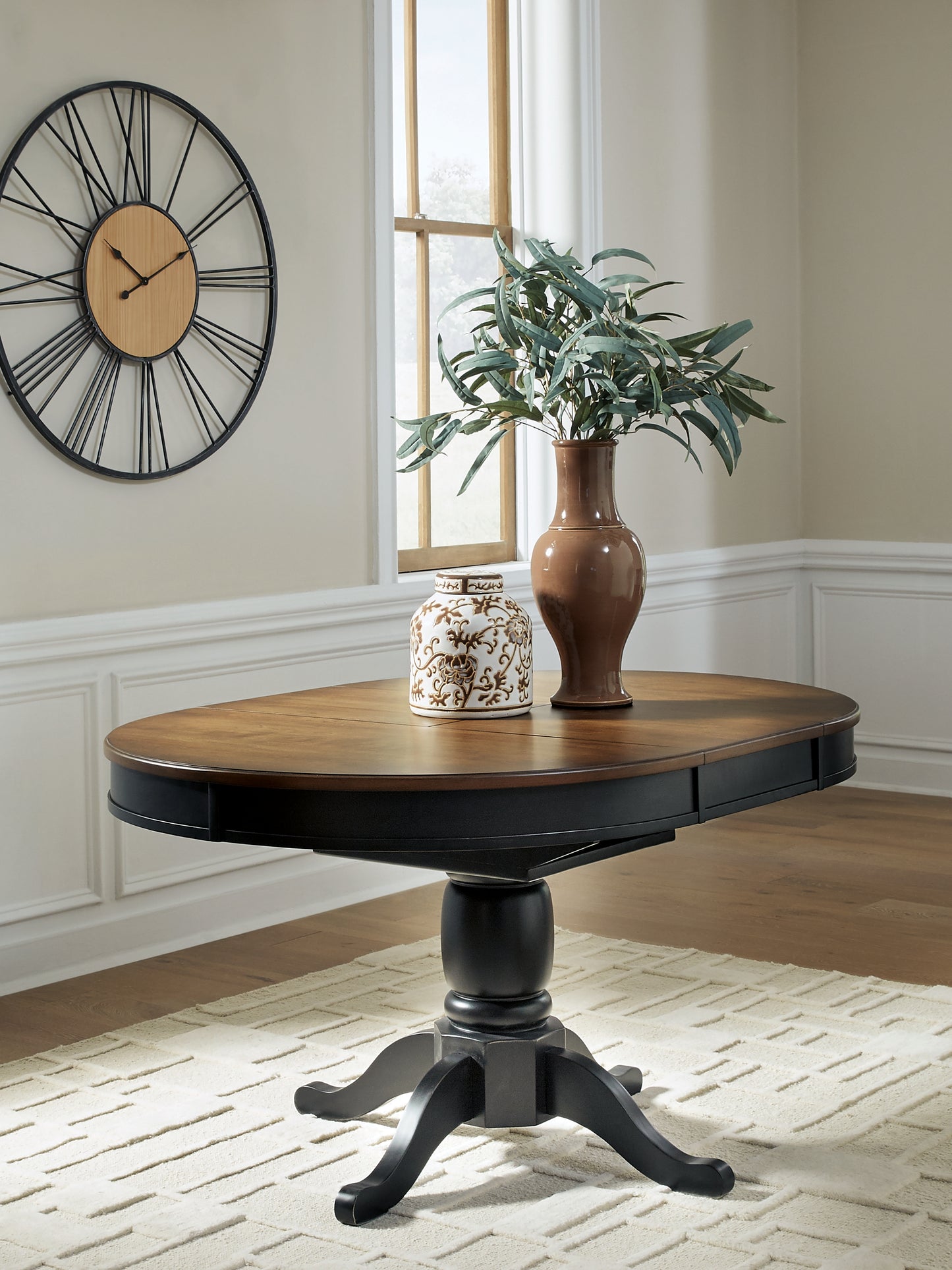 Cassel Furniture Outlet - Ashley Furniture - Clorazi Dining Room - Oval DRM Butterfly EXT Table - PCD619-48