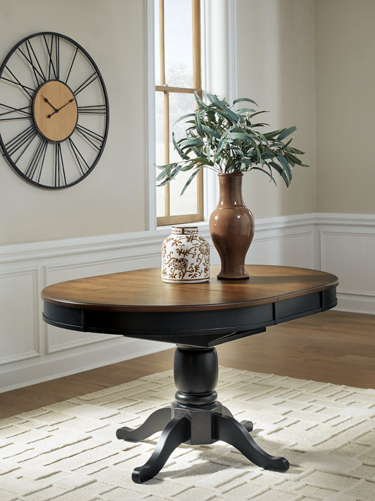 Cassel Furniture Outlet - Ashley Furniture - Clorazi Dining Room - Oval DRM Butterfly EXT Table - PCD619-48