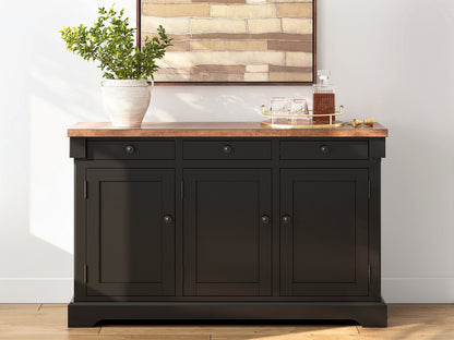 Cassel Furniture Outlet - Ashley Furniture - Wildenauer Dining Room - Dining Room Buffet / Brown/Black - D634-80