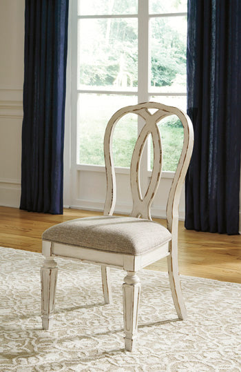 Cassel Furniture Outlet - Ashley Furniture - Realyn Dining Room - Dining Chair (Set of 2) / Chipped White - D743-02X2