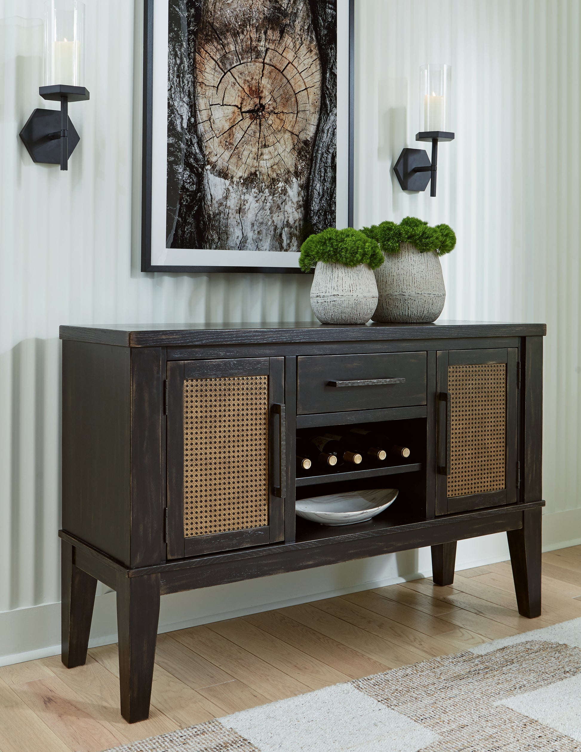 Cassel Furniture Outlet - Ashley Furniture - Galliden Dining Room - Dining Room Server / Black - D841-60