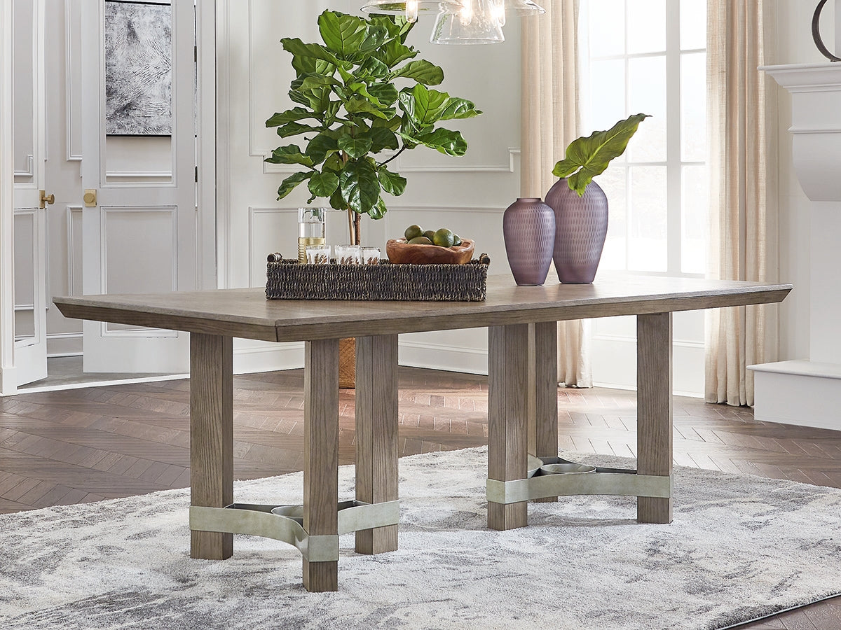 Cassel Furniture Outlet - Ashley Furniture - Chrestner Dining Room - Rectangular Dining Room Table / Gray - D983-25