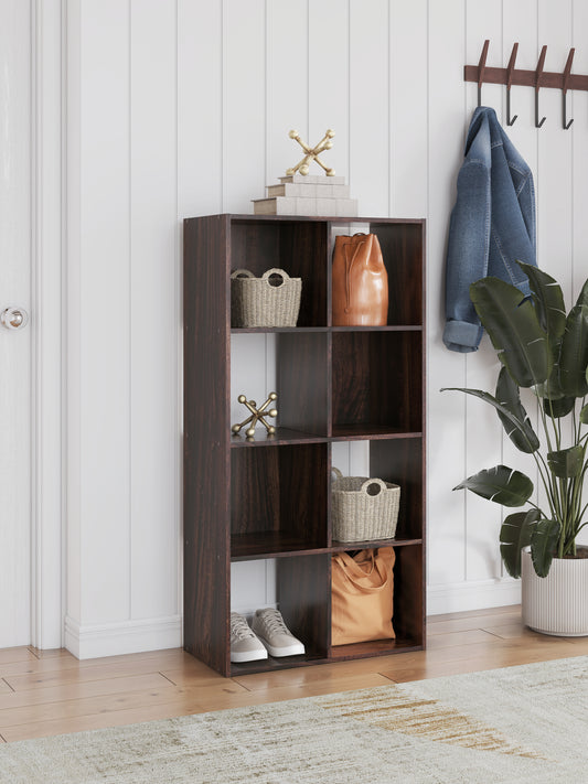 Cassel Furniture Outlet - Ashley Furniture - Glosmount Eight Cube Organizer - Eight Cube Organizer / Cherry/Light Brown - EA1055-4X2