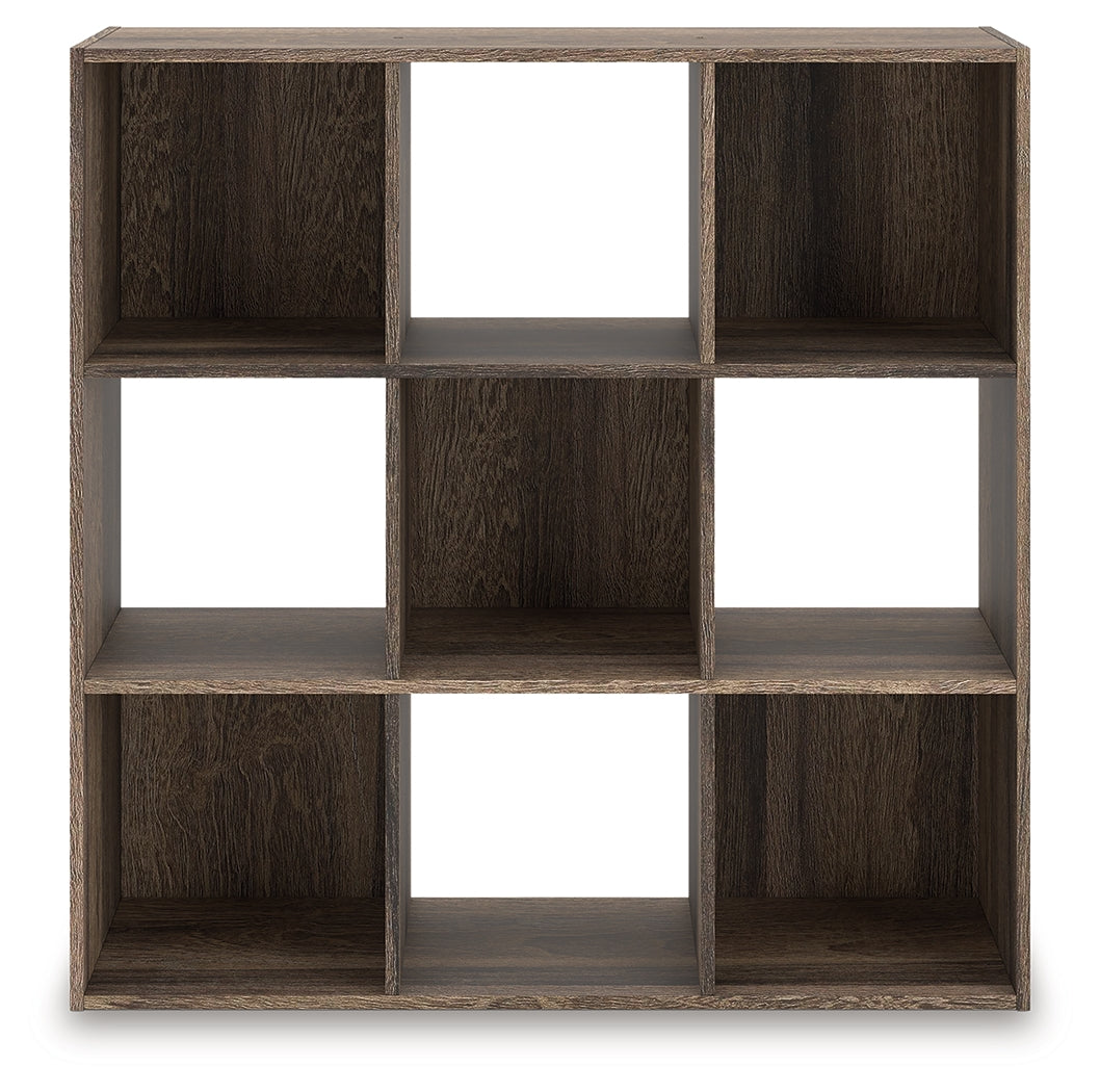 Cassel Furniture Outlet - Ashley Furniture - Shallifer Nine Cube Organizer - Nine Cube Organizer / Brown - EA1104-3X3
