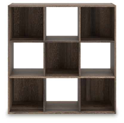 Cassel Furniture Outlet - Ashley Furniture - Shallifer Nine Cube Organizer - Nine Cube Organizer / Brown - EA1104-3X3