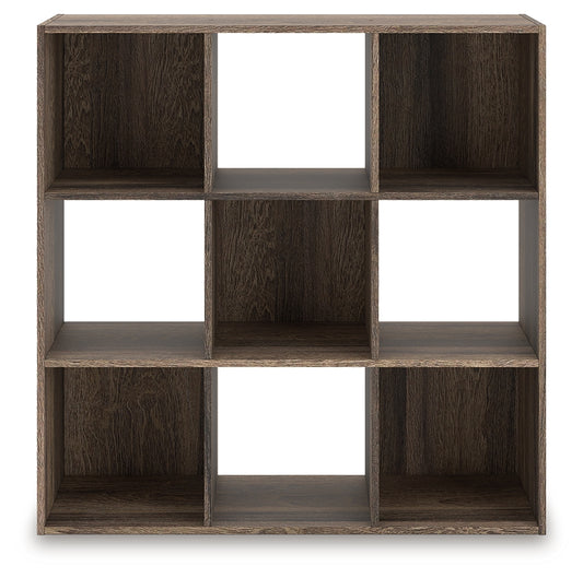 Cassel Furniture Outlet - Ashley Furniture - Shallifer Nine Cube Organizer - Nine Cube Organizer / Brown - EA1104-3X3