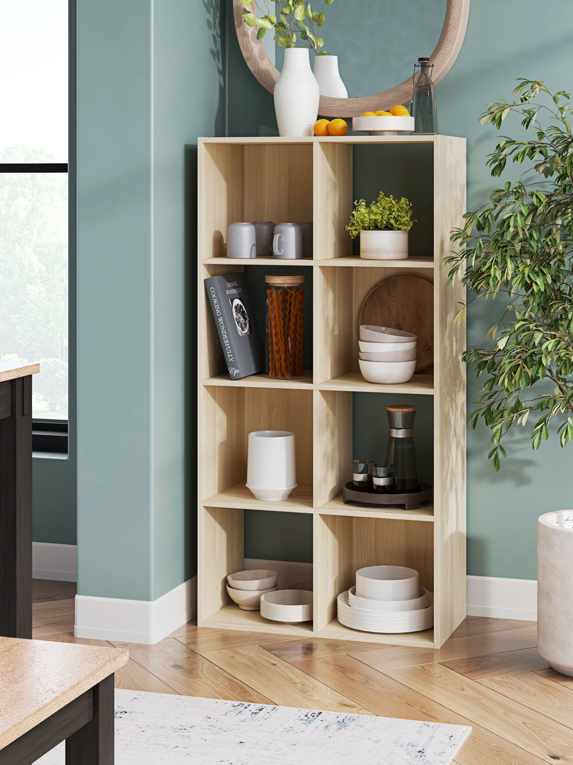 Cassel Furniture Outlet - Ashley Furniture - Piperton Eight Cube Organizer - Eight Cube Organizer / Charcoal - EA5514-4X2