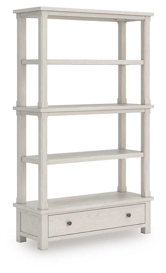Cassel Furniture Outlet - Ashley Furniture - Robbinsdale Bookcase - Bookcase / Antique White - H742-70