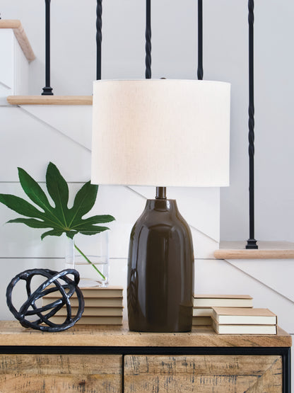 Cassel Furniture Outlet - Ashley Furniture - Jyler Lighting - Terracotta Table Lamp (1/CN) - L100904