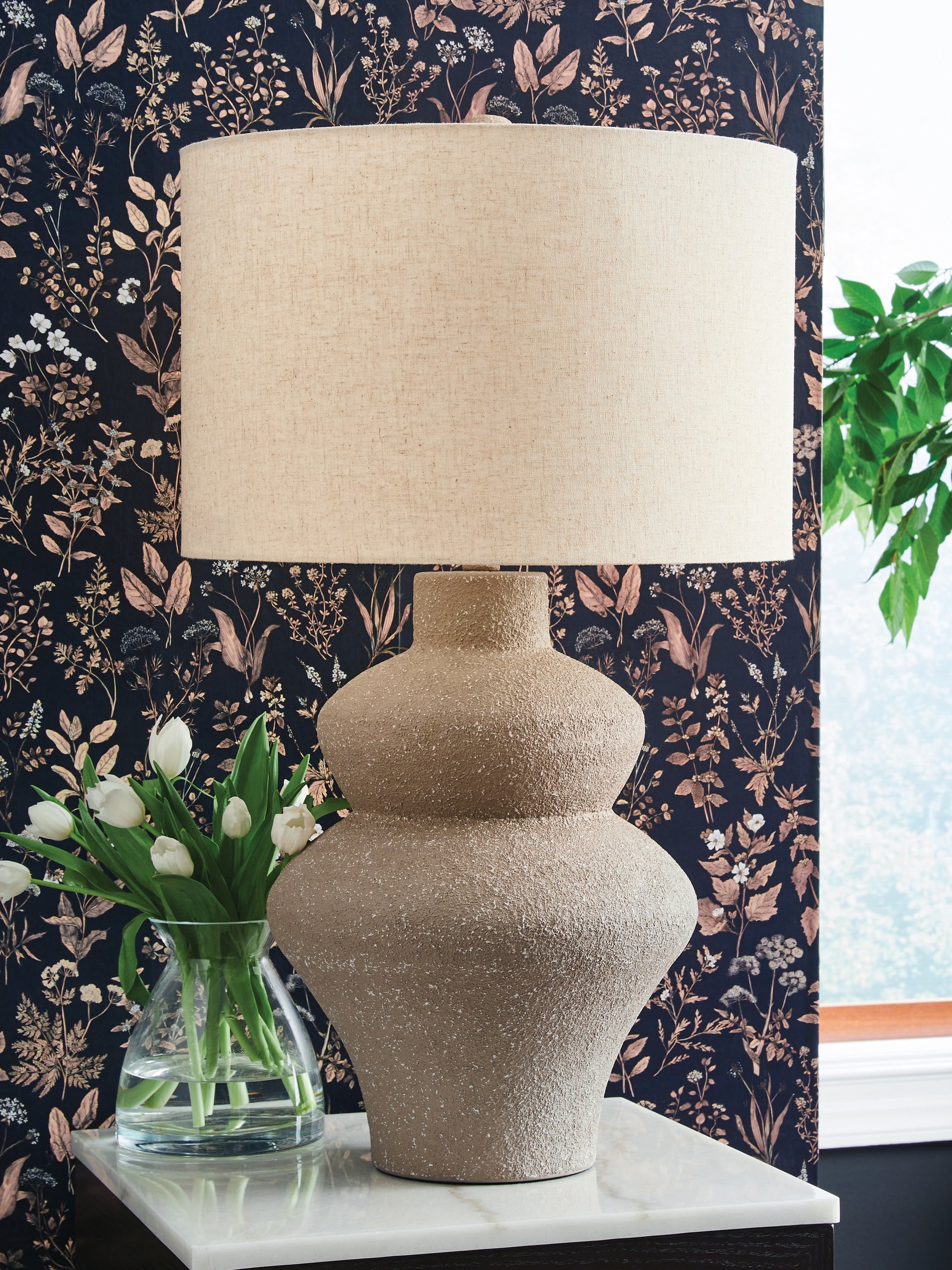 Cassel Furniture Outlet - Ashley Furniture - Jossleigh Lighting - Metal Table Lamp (1/CN) / Beige - L207624