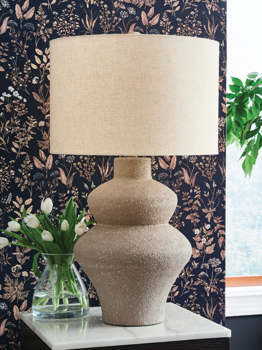 Cassel Furniture Outlet - Ashley Furniture - Jossleigh Lighting - Metal Table Lamp (1/CN) / Beige - L207624